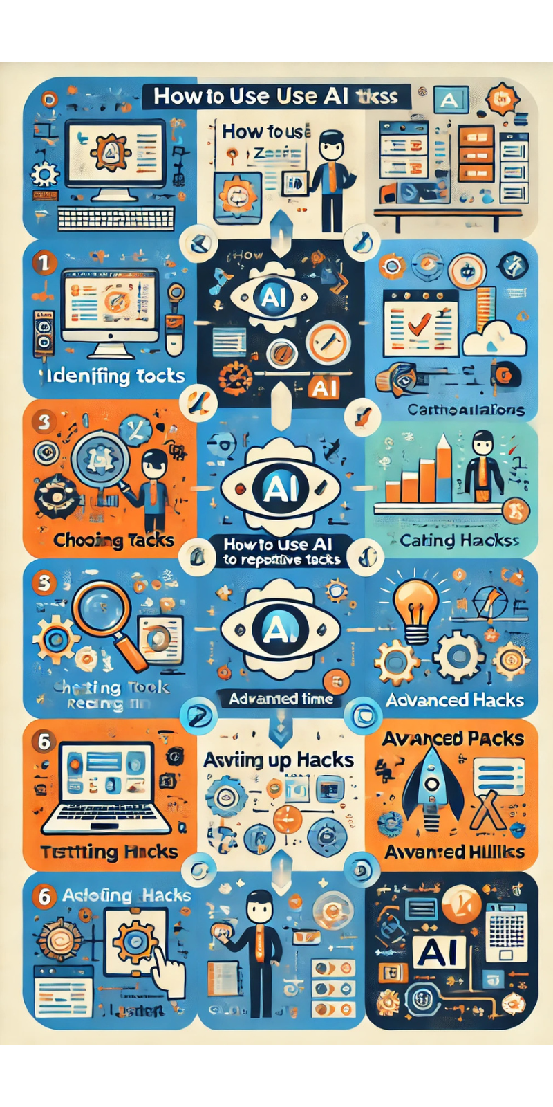 AI to Automate Repetitive Tasks infographics